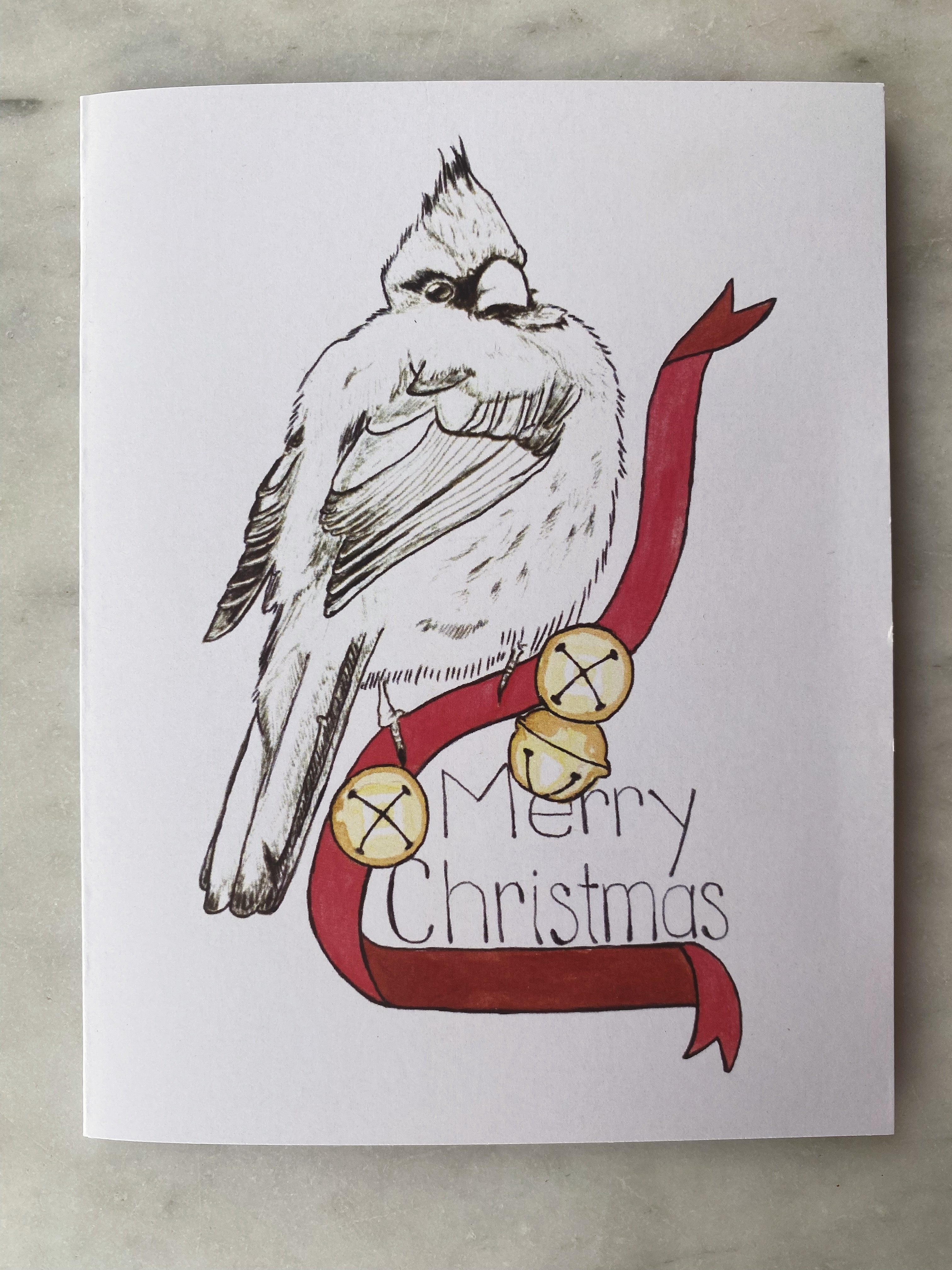 Cute Koala Santa Hat Drawing Merry Christmas Card | Zazzle