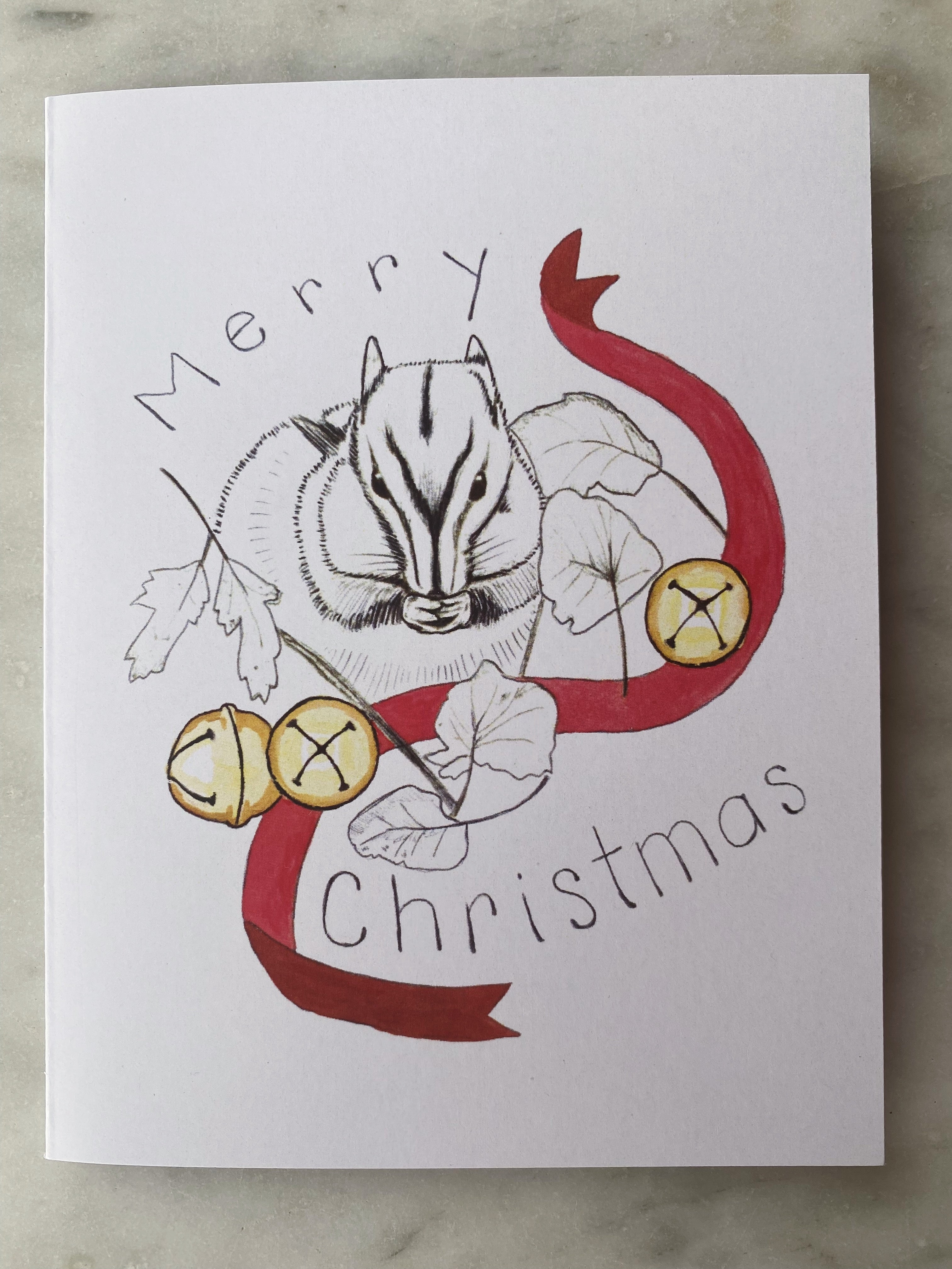 my art teacher wanted us to make christmas cards and I couldn't help myself  : r/ChainsawMan