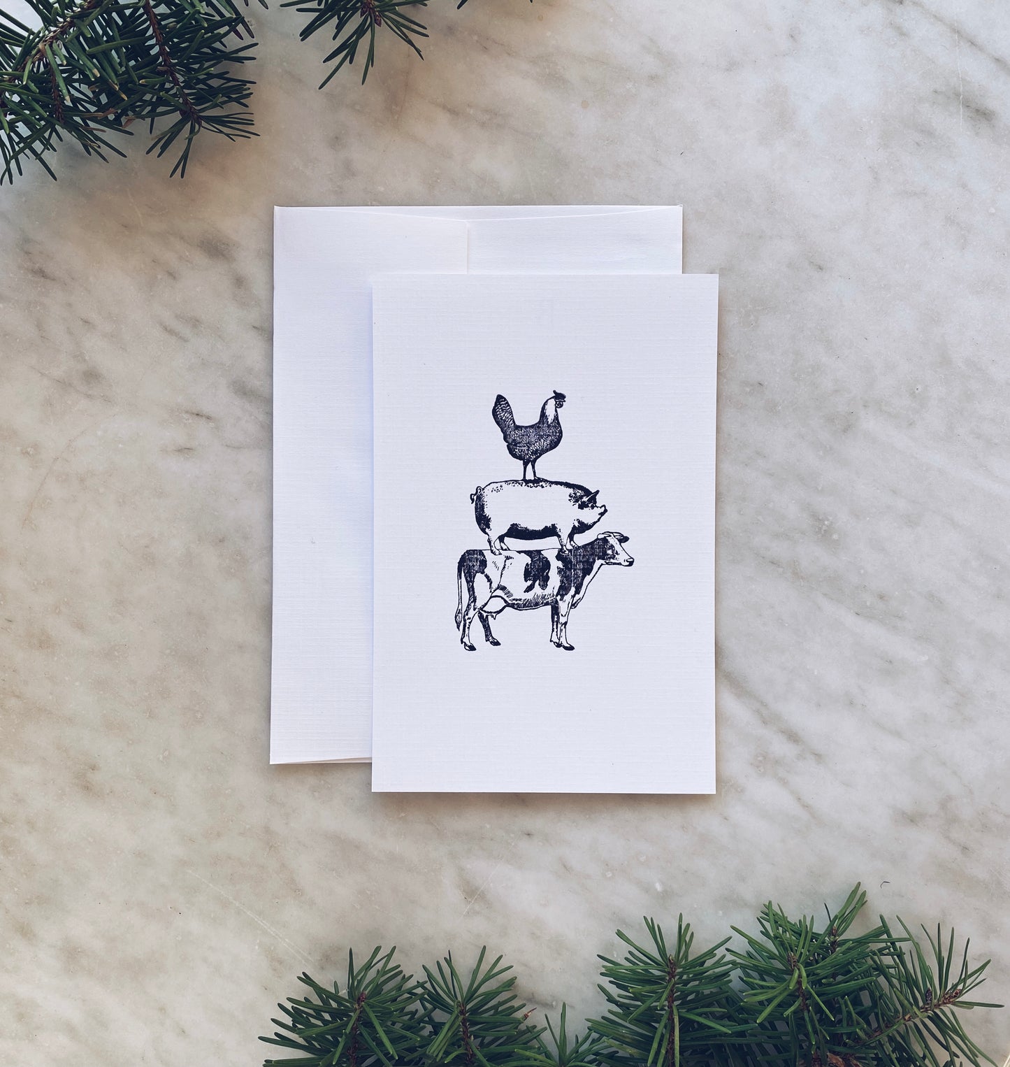 Farm Animal Notecards with Envelopes