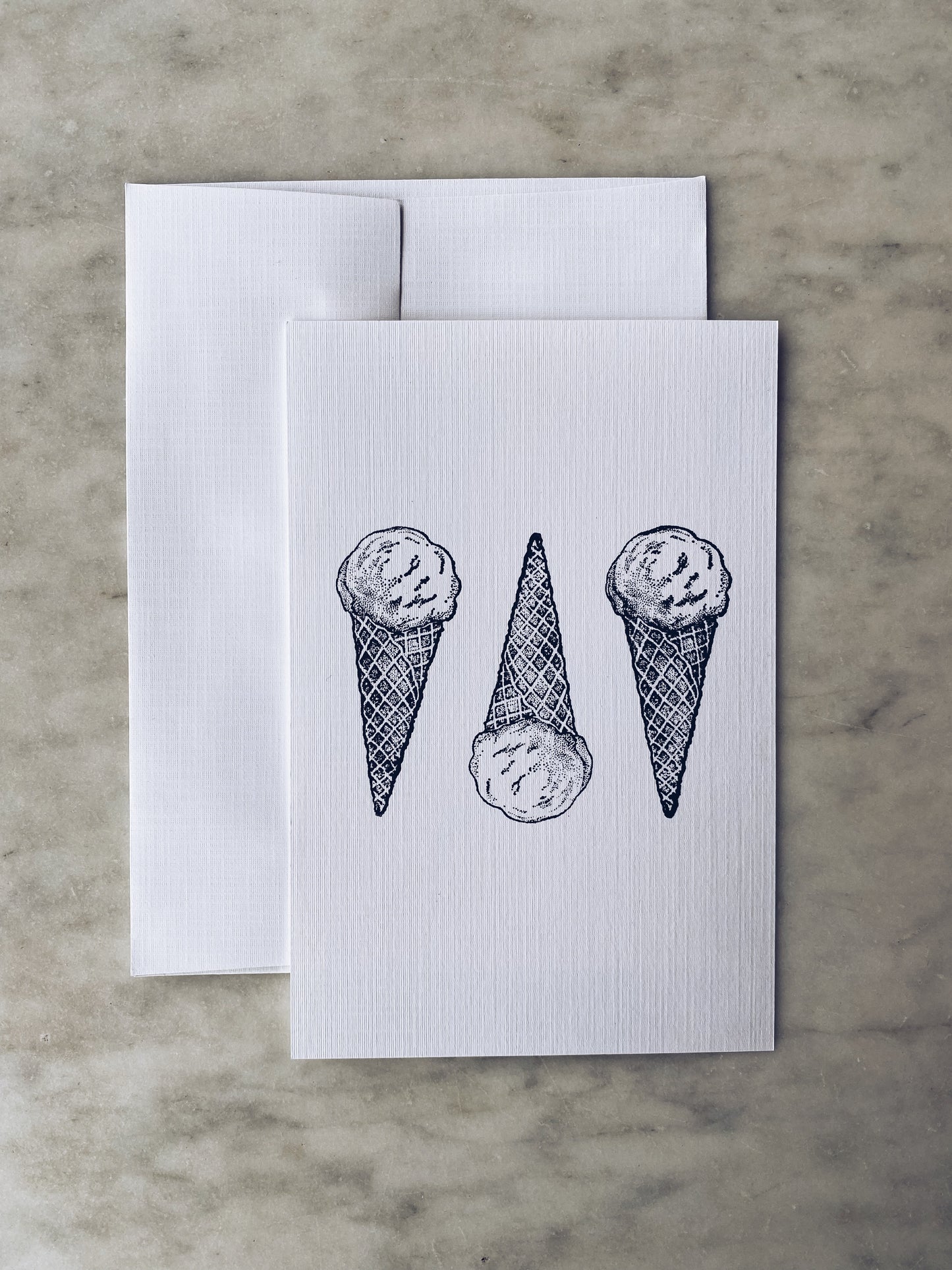 Ice Cream Notecards with Envelopes