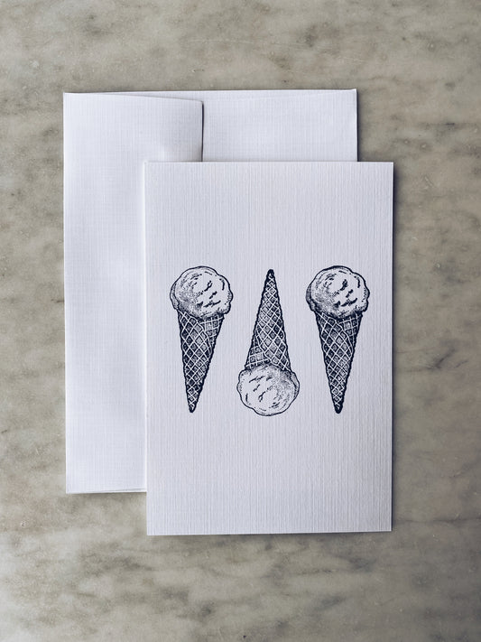 Ice Cream Notecards with Envelopes