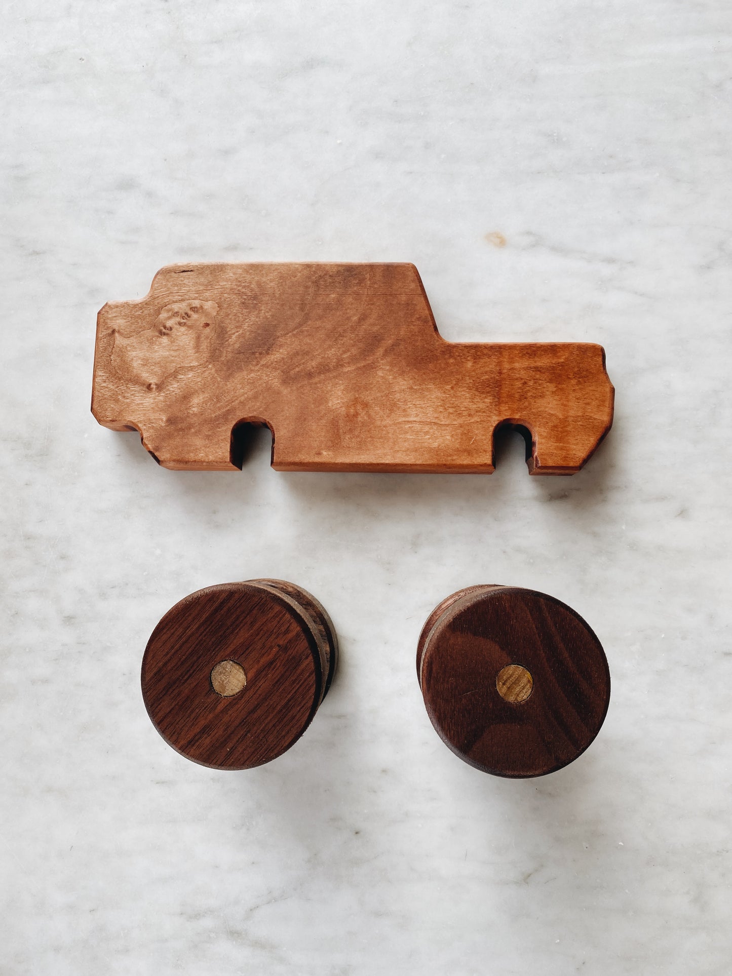 Wooden Jeep Toy Car